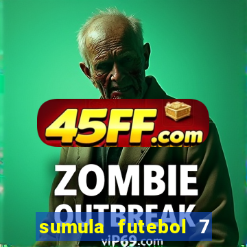 sumula futebol 7 society excel